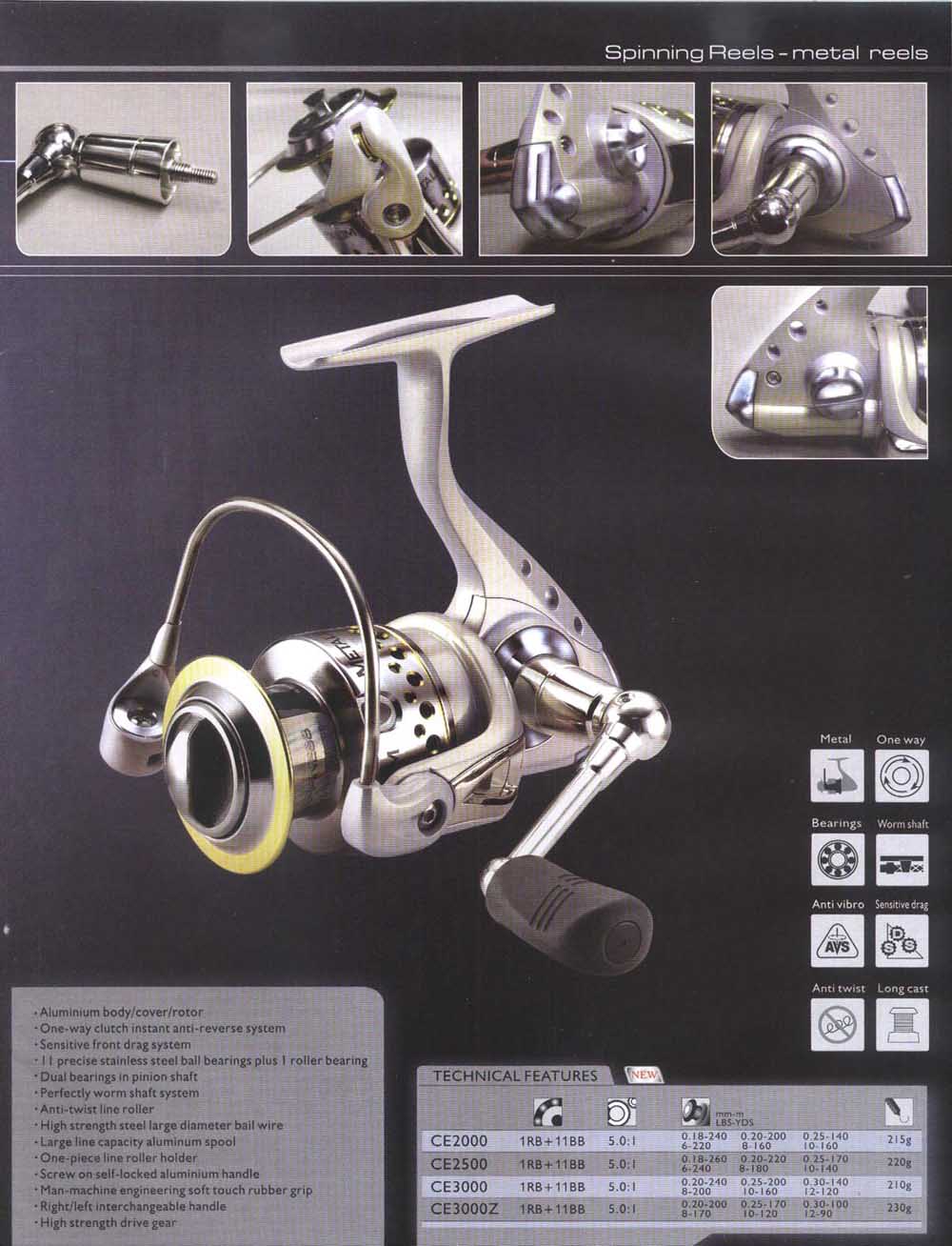 metal body fishing reel, metal body fishing reel Suppliers and